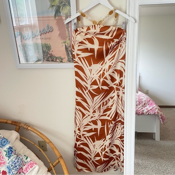 Tuckernuck Hyacinth House Bronze Leafy Floral Mallorca Maxi Dress - Picture 3 of 7